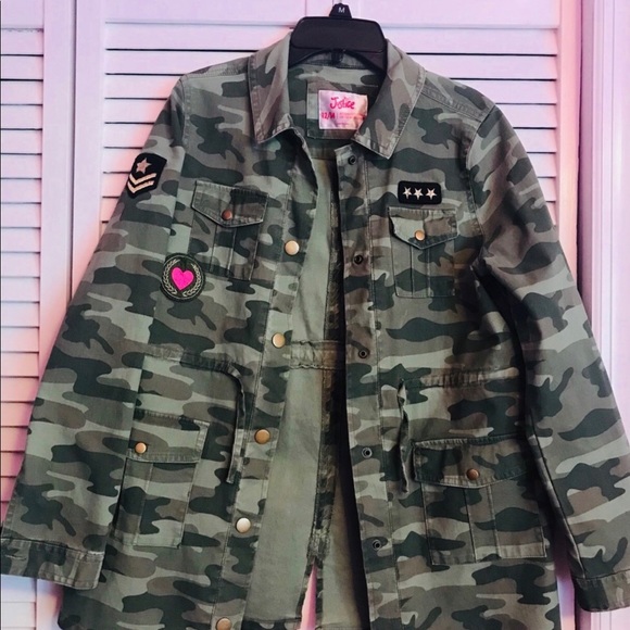 Justice Camouflage Jacket NWT - Picture 2 of 8